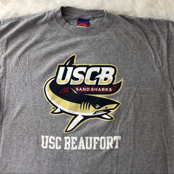 CHAMPION • USC Beaufort Sandsharks Gray Cotton Tee Shirt XXL - Picture 11 of 15